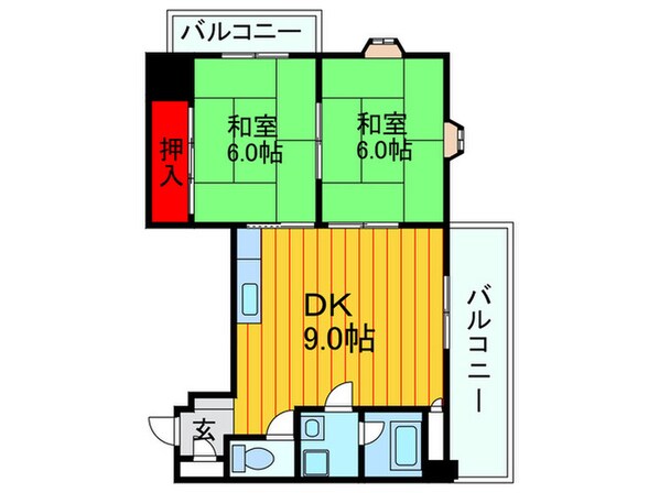 川島第20ビル枚方公園の物件間取画像